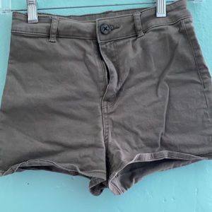 Olive green shorts